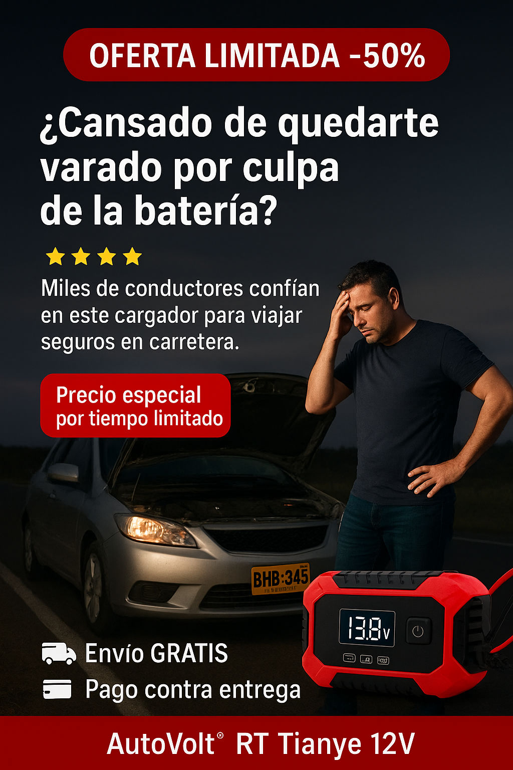Cargador de Batería 12v